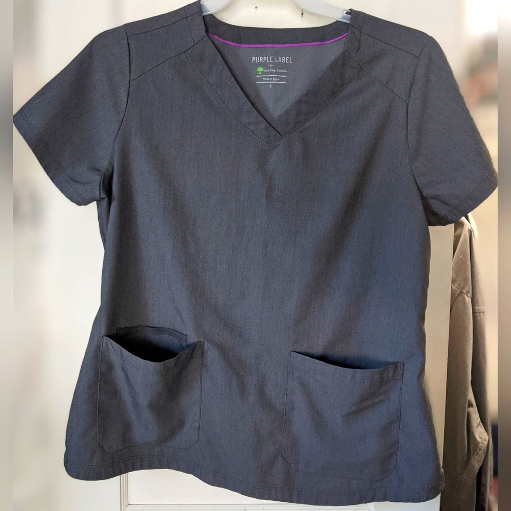 Healing Hands Purple Label Scrub Top